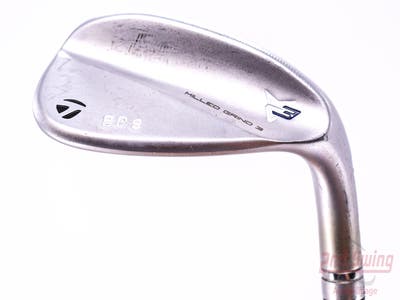 TaylorMade Milled Grind 3 Raw Chrome Wedge Gap GW 50° 9 Deg Bounce FST KBS Tour 120 Steel Stiff Right Handed 35.5in