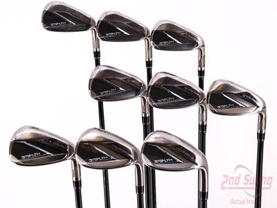 TaylorMade Stealth Iron Set 5-PW AW SW LW Fujikura Ventus Red 6 Graphite Regular Right Handed 38.25in