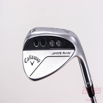 Callaway Jaws Raw Chrome Wedge Sand SW 56° 10 Deg Bounce S Grind Dynamic Gold Spinner TI Steel Wedge Flex Right Handed 35.25in
