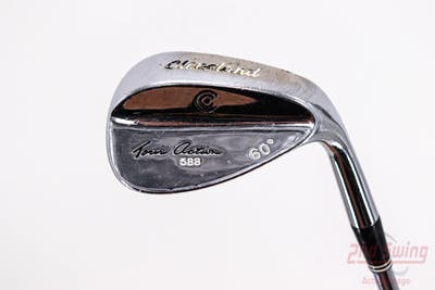 Cleveland 588 Chrome Wedge Lob LW 60° Stock Steel Shaft Steel Stiff Right Handed 34.75in
