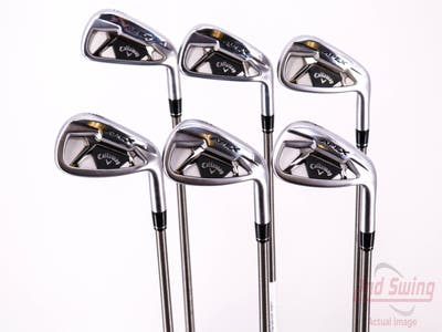 Callaway Apex 21 Iron Set 6-PW AW Aerotech SteelFiber fc90 Graphite Stiff Right Handed 38.25in
