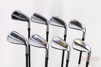 Titleist 2023 T100/T200 Combo Iron Set 4-PW AW LA Golf A Series Low Graphite X-Stiff Right Handed 38.0in