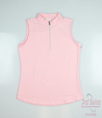 New Womens Tail Golf Sleeveless Polo Small S Pink MSRP $101