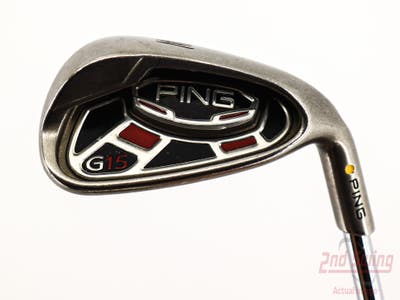 Ping G15 Single Iron Pitching Wedge PW Ping AWT Steel Stiff Right Handed Yellow Dot 36.5in