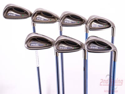 Ping G2 Ladies Iron Set 7-PW AW SW LW Ping TFC 100I Graphite Ladies Right Handed Green Dot 36.5in