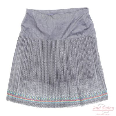 New Womens Lucky In Love Golf Skort Large L Gray MSRP $98