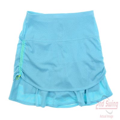 New Womens Lucky In Love Golf Skort Large L Blue MSRP $98