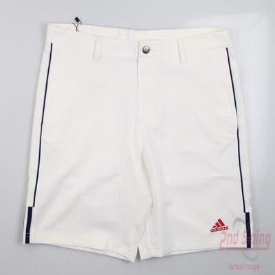 New Mens Adidas Golf Shorts 32 White MSRP $80