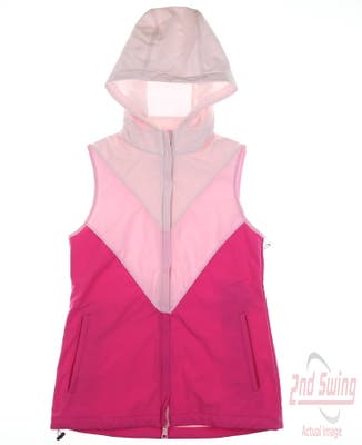 New W/ Logo Womens G-Fore Hooded Vest X-Small XS Multi MSRP $235