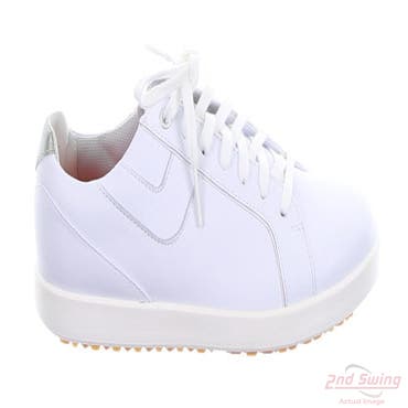 New Womens Golf Shoe Footjoy 2024 FJ Links Medium 7.5 White MSRP $145 98148