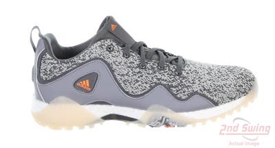 New Mens Golf Shoe Adidas Codechaos 21 Spikeless Medium 10.5 Grey/Black/Orange MSRP $150 FX6625