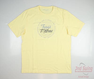 New Mens Travis Mathew T-Shirt X-Large XL Yellow MSRP $65