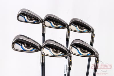 Ping Gmax Iron Set 6-PW AW Ping CFS Graphite Senior Right Handed Yellow Dot 38.0in