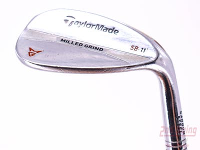 TaylorMade Milled Grind Satin Chrome Wedge Lob LW 58° 11 Deg Bounce Nippon 850GH Steel Stiff Right Handed 35.0in