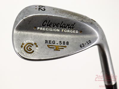 Cleveland 588 Chrome Wedge Lob LW 62° 10 Deg Bounce True Temper Tour Concept Steel Wedge Flex Right Handed 35.5in