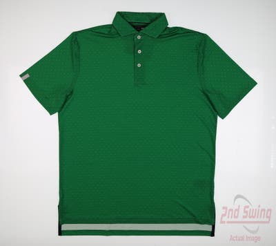 New Mens Ralph Lauren RLX Polo Large L Green MSRP $110