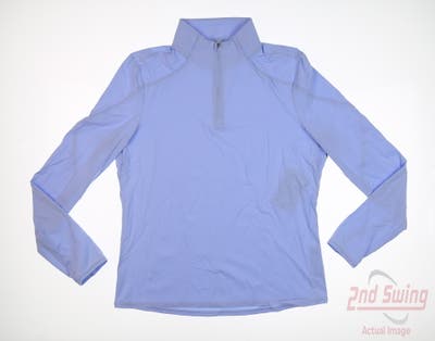 New Womens G-Fore 1/4 Zip Pullover Large L Blue MSRP $145
