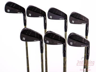 Sub 70 639 MB Forged Black Iron Set 4-PW Paderson Kevlar Ballistic Graphite Stiff Right Handed 39.0in