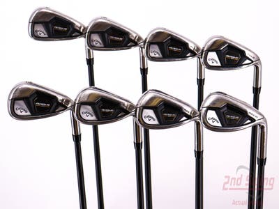 Callaway Rogue ST Max OS Lite Iron Set 5-PW AW GW Project X Cypher 50 Graphite Senior Right Handed 38.0in