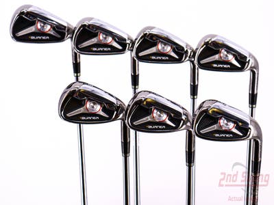 TaylorMade 2009 Burner Iron Set 4-PW FST KBS Tour Steel Stiff Right Handed 38.25in