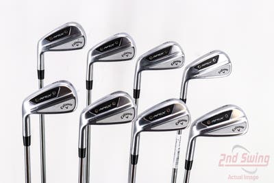 Callaway Apex Pro 24 Iron Set 4-PW AW Nippon NS Pro Modus 3 Tour 120 Steel Stiff Left Handed 37.75in