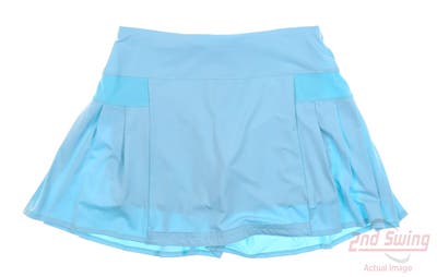 New Womens Lucky In Love Golf Skort Large L Blue MSRP $98