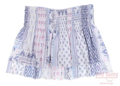New Womens Lucky In Love Golf Skort Large L Multi MSRP $98