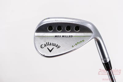 Callaway MD3 Milled Chrome S-Grind Wedge Sand SW 56° 10 Deg Bounce S Grind Stock Steel Shaft Steel Wedge Flex Right Handed 35.0in