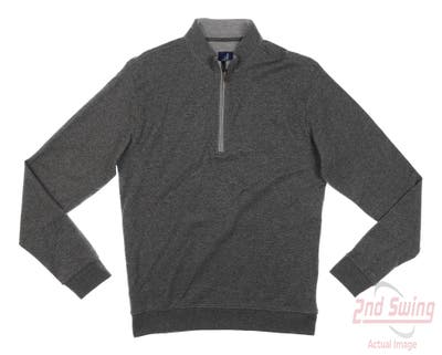 New Mens Johnnie-O 1/4 Zip Pullover Small S Gray MSRP $140