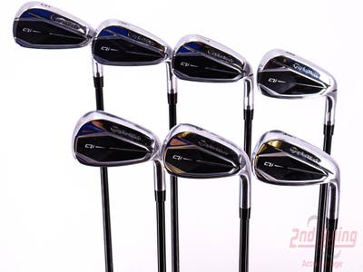 Mint TaylorMade Qi Iron Set 5-PW AW Fujikura Ventus Blue TR 6 Graphite Regular Right Handed 38.5in