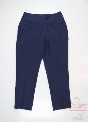 New Womens Adidas Pants Small S x Navy Blue MSRP $90