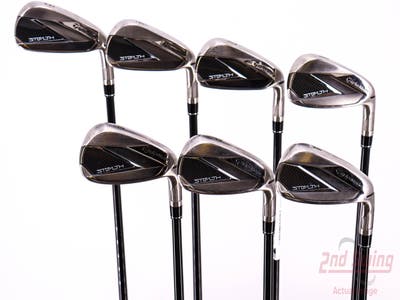 TaylorMade Stealth Iron Set 5-PW AW Fujikura Ventus Red 6 Graphite Regular Right Handed 38.5in