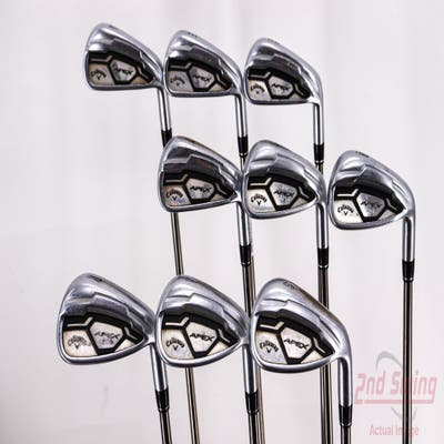 Callaway Apex CF16 Iron Set 4-PW AW SW UST Mamiya Recoil 780 ES Graphite Stiff Right Handed 38.5in