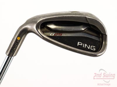 Ping G25 Single Iron Pitching Wedge PW Ping CFS Steel Stiff Left Handed Yellow Dot 36.5in
