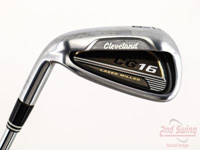 Cleveland CG16 Satin Chrome Single Iron Pitching Wedge PW 44° Cleveland Traction 85 Steel Steel Regular Left Handed 36.0in