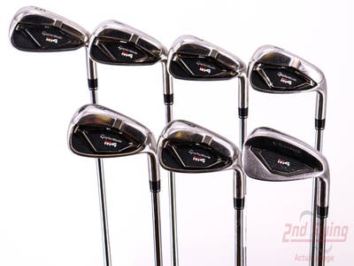 TaylorMade M4 Iron Set 5-PW AW FST KBS MAX 85 Steel Stiff Right Handed 38.25in