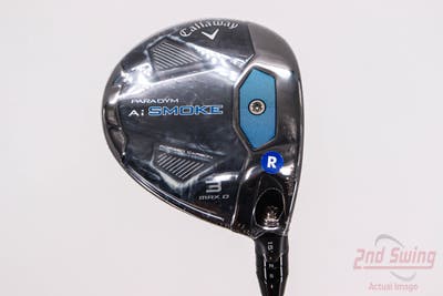 Mint Callaway Paradym Ai Smoke Max D Fairway Wood 3 Wood 3W 15° Project X Cypher 2.0 50 Graphite Regular Right Handed 43.25in
