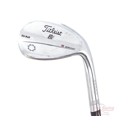 Titleist Vokey SM6 Tour Chrome Wedge Lob LW 58° 10 Deg Bounce S Grind SM6 BV Steel Wedge Flex Right Handed 36.5in