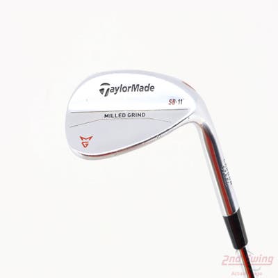 TaylorMade Milled Grind Satin Chrome Wedge Lob LW 58° 11 Deg Bounce SB True Temper Dynamic Gold Steel Wedge Flex Right Handed 35.0in