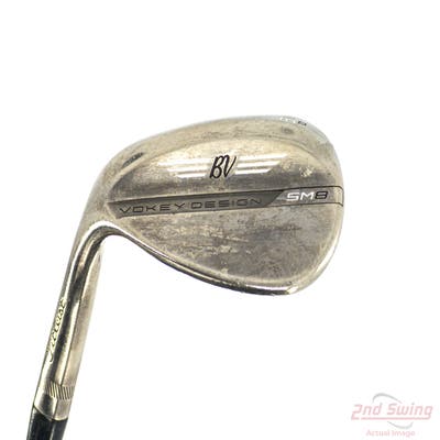 Titleist Vokey SM8 Brushed Steel Wedge Lob LW 60° 10 Deg Bounce S Grind Titleist Vokey BV Steel Wedge Flex Left Handed 35.25in