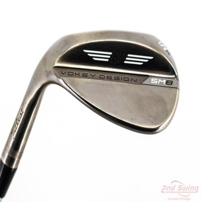Mint Titleist Vokey SM8 Brushed Steel Wedge Lob LW 58° 12 Deg Bounce D Grind Titleist Vokey BV Steel Wedge Flex Left Handed 35.25in