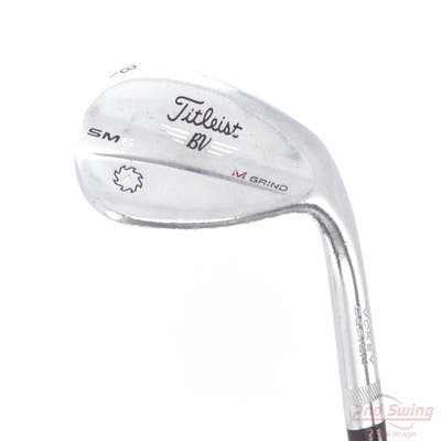 Titleist Vokey SM6 Tour Chrome Wedge Lob LW 58° 8 Deg Bounce M Grind SM6 BV Steel Wedge Flex Right Handed 35.5in