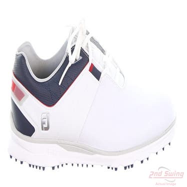 New Mens Golf Shoe Footjoy Pro SL Medium 11.5 White/Navy MSRP $160 53074