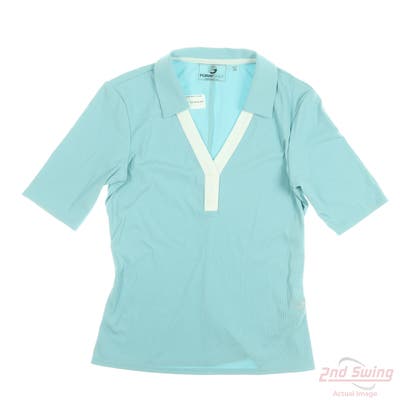 New Womens Foray Golf Polo Small S Blue MSRP $70