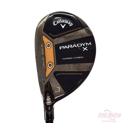 Callaway Paradym X Fairway Wood 3 Wood 3W 15° PX HZRDUS Silver Gen4 60 Graphite Regular Left Handed 43.5in
