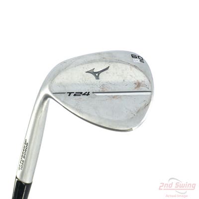 Mint Mizuno T24 Soft Satin Wedge Lob LW 60° 10 Deg Bounce C Grind Dynamic Gold Tour Issue S400 Steel Stiff Left Handed 35.75in