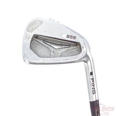 Ping S55 Single Iron 6 Iron Ping CFS Steel Stiff Right Handed Black Dot 38.0in