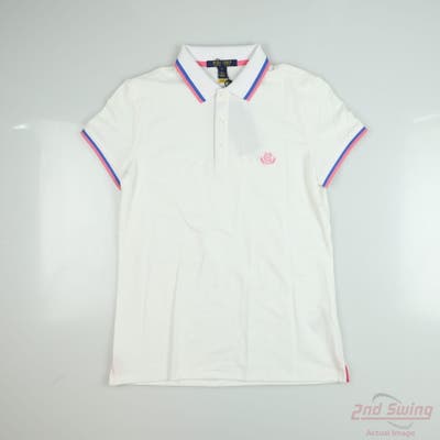 New W/ Logo Womens Ralph Lauren Polo Small S White MSRP $108