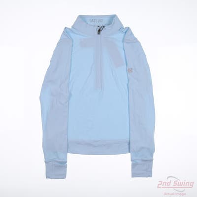New Womens Greyson 1/4 Zip Pullover X-Small XS Blue MSRP $138