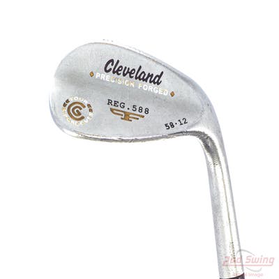 Cleveland 2012 588 Chrome Wedge Lob LW 58° 12 Deg Bounce True Temper Tour Concept Steel Wedge Flex Right Handed 35.5in